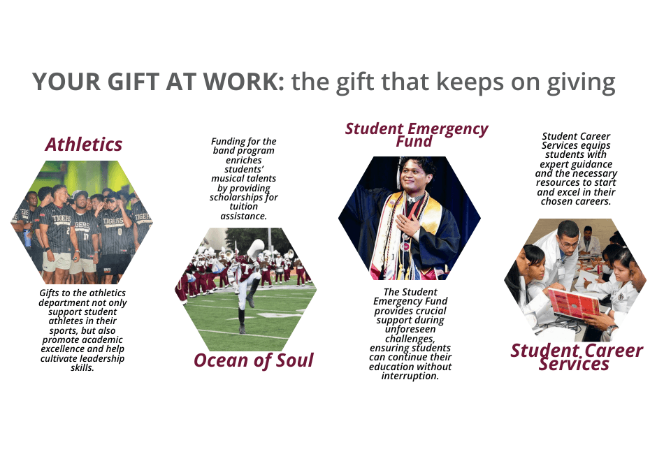 Support Texas Southern University. Give to TSU. Give to Texas Southern University. Ways to give to Texas Southern University. Ways to give to TSU.